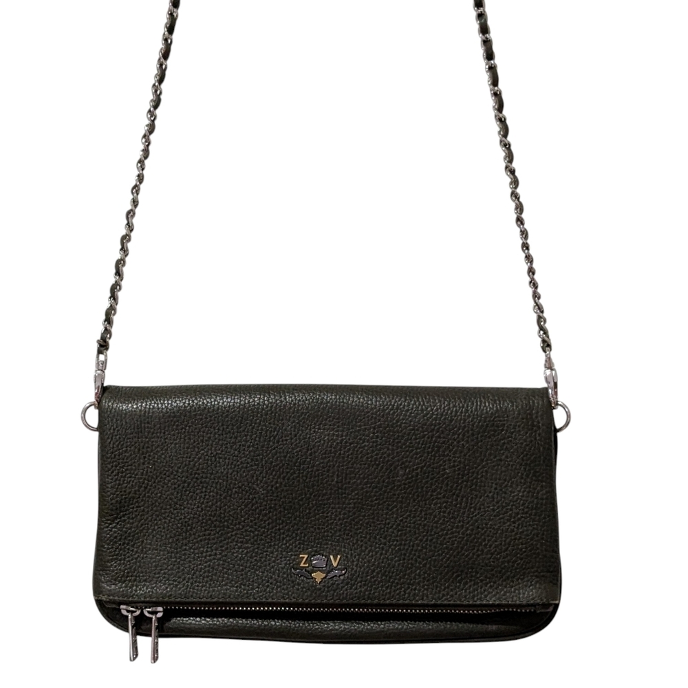Zadig & Voltaire Leather Crossbody with Silver Chain